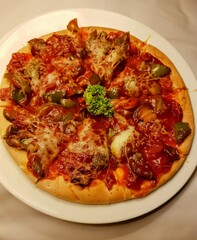 Photo Of A Pan Of Large Pizza