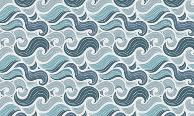 Abstract Bird or Leaf Pattern in Earth Tones