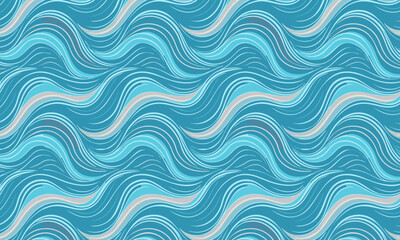 Dynamic Abstract Linear Wave Seamless Pattern
