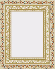 Mughal wall paintings, botanical floral ethnic motif, Indian traditional flower motif, Botanical floral ethnic motif, Traditional indian Mughal floral motif ethnic decorative border pattern design