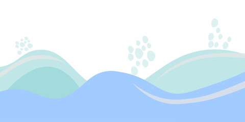 abstract blue wave background design