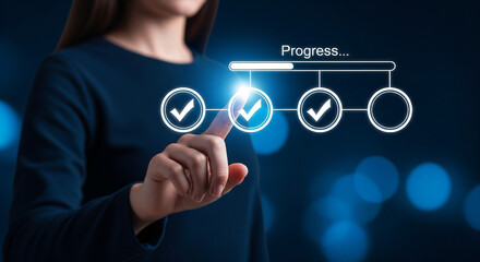 Woman Making Secure Online Payment and Digital Transactions, Entering Credit Card Details on a Virtual Interface, Highlighting E-commerce, Banking, and Data Security.