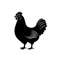 Chicken Vector Silhouette