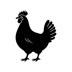 Chicken Vector Silhouette