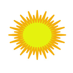 Sun icon vector symbol