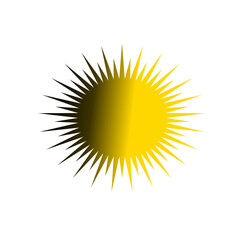 Sun icon vector symbol