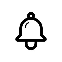 simple bell reminder notification vector icon