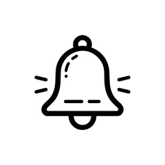 simple bell reminder notification vector icon