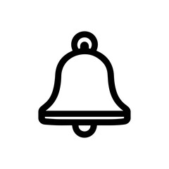 simple bell reminder notification vector icon