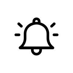 simple bell reminder notification vector icon