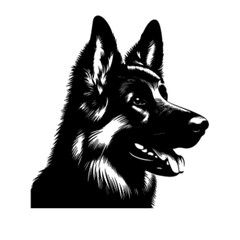 Majestic German Shepherd Dog No 10 Vector Design