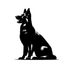 Noble German Shepherd Dog No 14 Vector Artwork