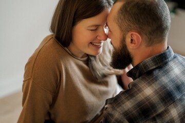 Joyful Couple Sharing an Intimate Moment