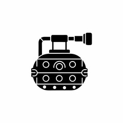 creative details ballast tank icon vector illustration	