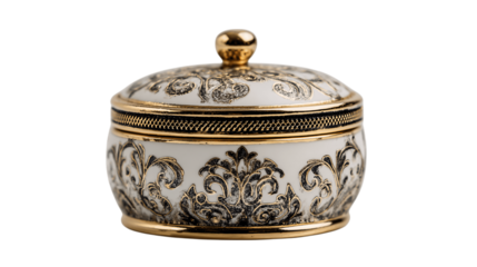 A elegant engraved ring holder, white background --ar 16:9