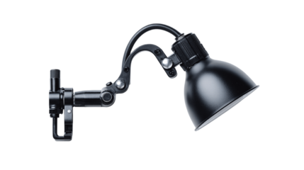 A reusable adjustable clamp light, white background --ar 16:9