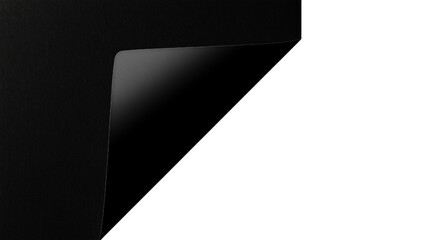  black corner isolated on white background