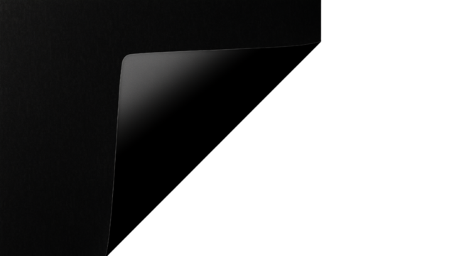  black corner isolated on white background