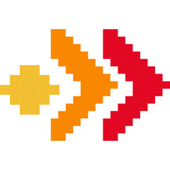 Obraz premium Arrow Pixel Art