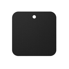 black square isolated on white background