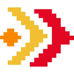 Fototapeta premium Arrow Pixel Art