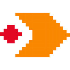 Obraz premium Arrow Pixel Art
