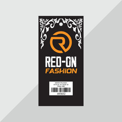 clothing hang tag label