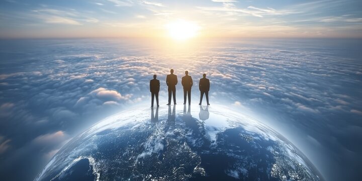 Global Ambition A Diverse Team of Business Experts Strategizing for Future Success and Innovation