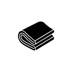 creative clean unique  silhouette stack of books icon vector illustration	
