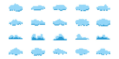 Obraz premium Cloud Pixel Art