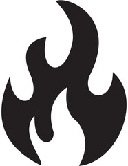 Black Fire Silhouette