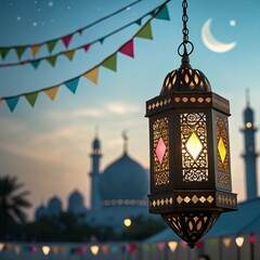 Christmas lanterns illuminate the city's ancient architecture, silhouetting churches and cathedrals under the night sky