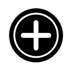 Obraz premium Plus Icon Sign 