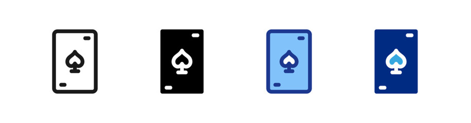Poker card icons set.eps
