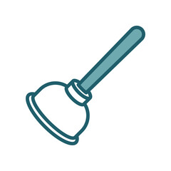 plunger icon vector design template simple and clean