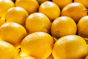 background of many oranges. Close up fresh orange fruits