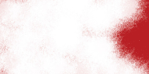 Creative cloud spray effect on a solid red backdrop

