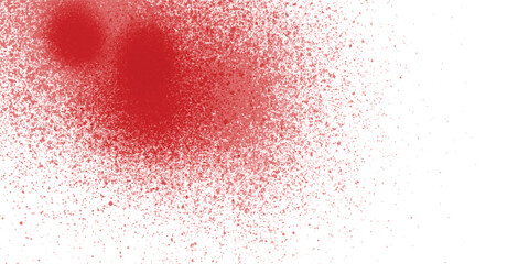 Abstract grunge red and white spray texture with misty overlay

