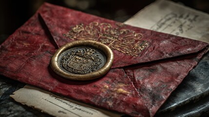 Historic papal conclave letter with seal symbolizing new pope election tradition