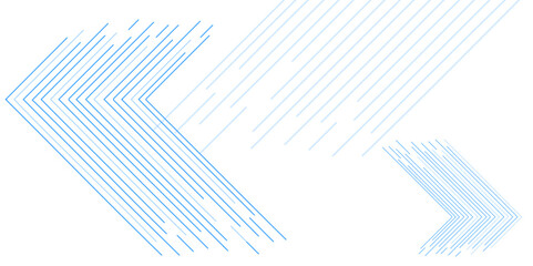 Blue minimal lines abstract futuristic tech background. arrow stripe with light blue color and copy space for content, vector design. line elegant blue striped diagonal line technology concept vector.