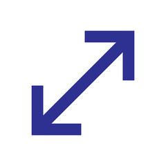 blue arrow icon