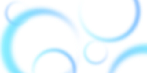 Transparent neon circle symbol. Vector blue gradient blur effect background swirling texture. Creative Illustration Logo Design. Abstract Hub Digital Technology presentation Concept vector background