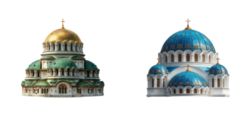Architectural marvels of eastern europe stunning dome structures cultural heritage cut out set png