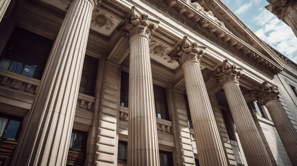 Naklejka premium House with columns.