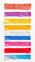 Torn paper pieces scattered randomly on a surface creating a unique visual texture in a photorealistic style