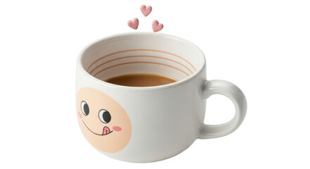 Isolated Mug with Funny Face