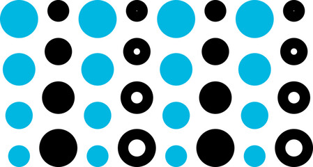 Black and blue abstract, flat geometric design.
