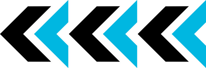 Black and blue abstract, flat geometric design.