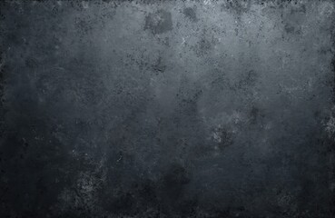 Fototapeta premium Dark grey grunge textured background. Rough, faded concrete cement wall, urban surface. Empty space for text. Vintage, rustic, industrial background. Monochrome stone surface. Grimy background for