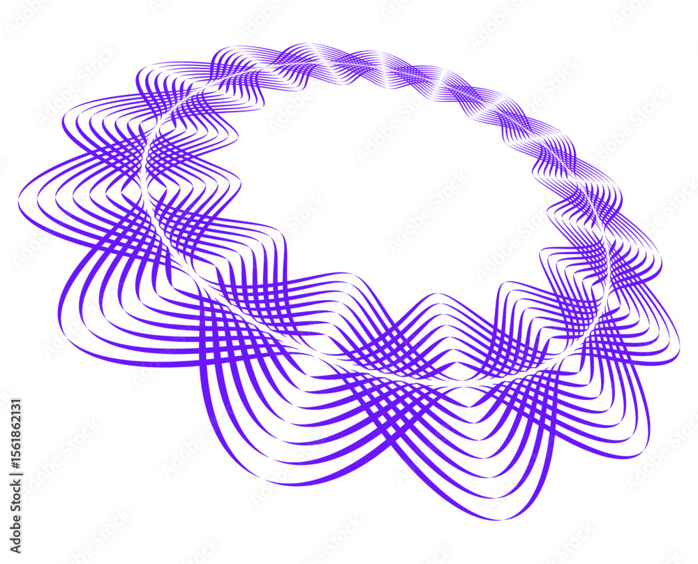 Poster abstract background with flowers design element wave lines guilloche curve line background circle fo